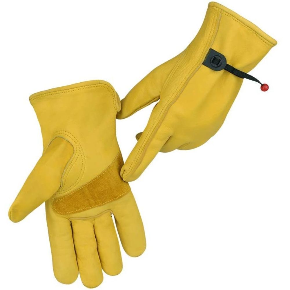 Leather Gardening Gloves, M