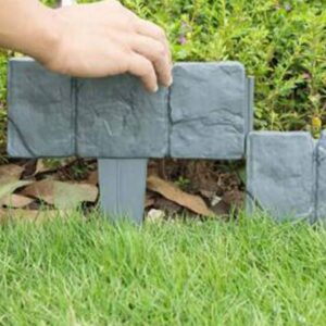 buy plastic cobblestone effect lawn trimming